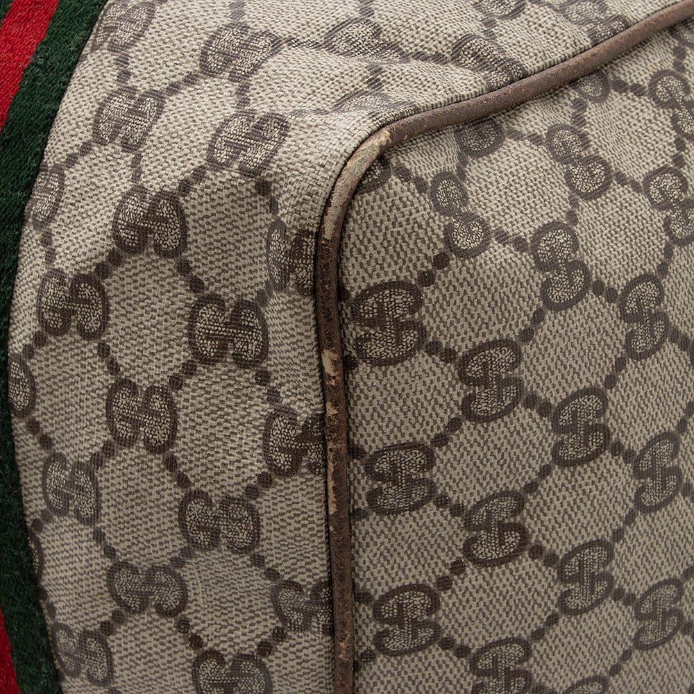 Gucci Vintage GG Plus Web Duffel Bag