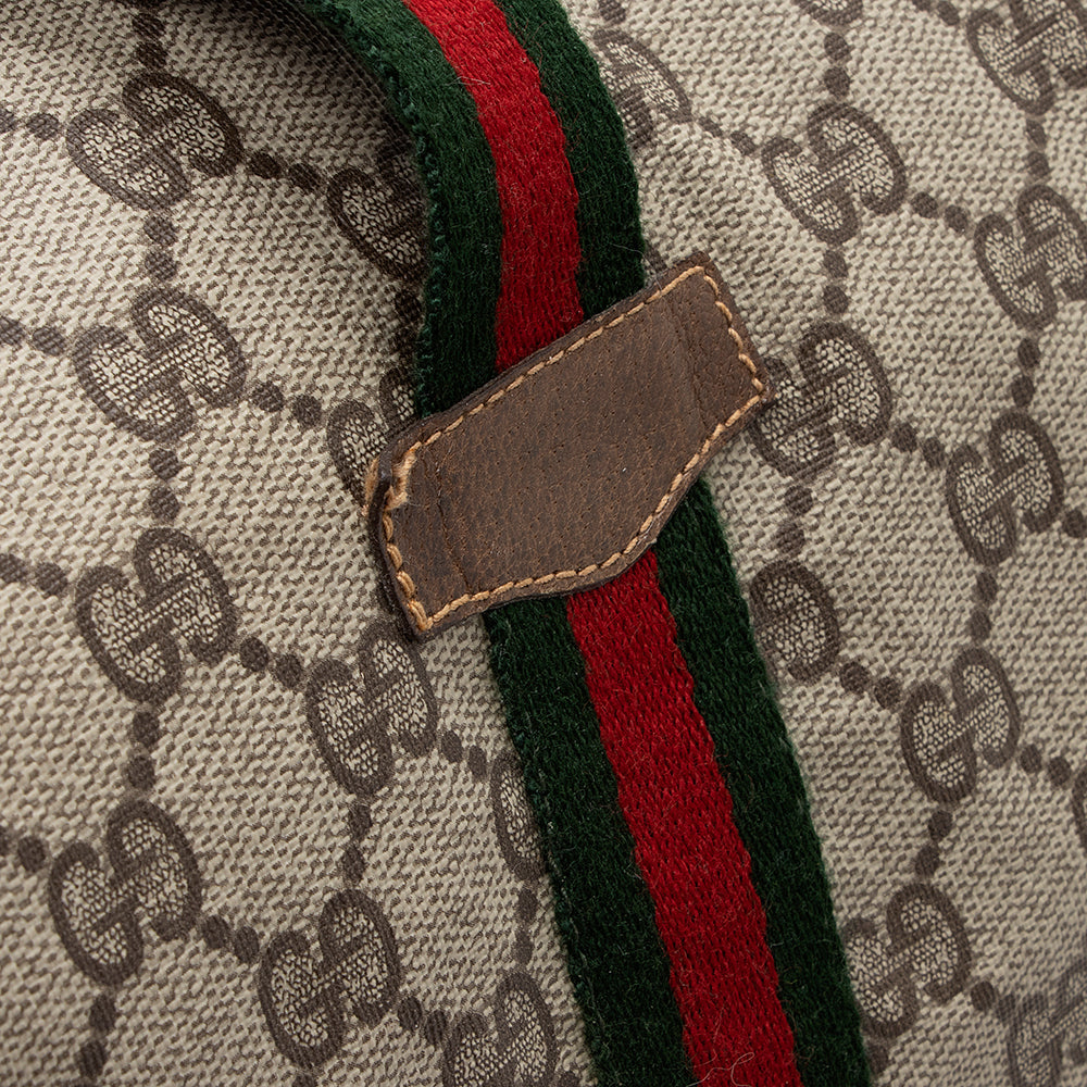 Gucci Vintage GG Plus Web Duffel Bag