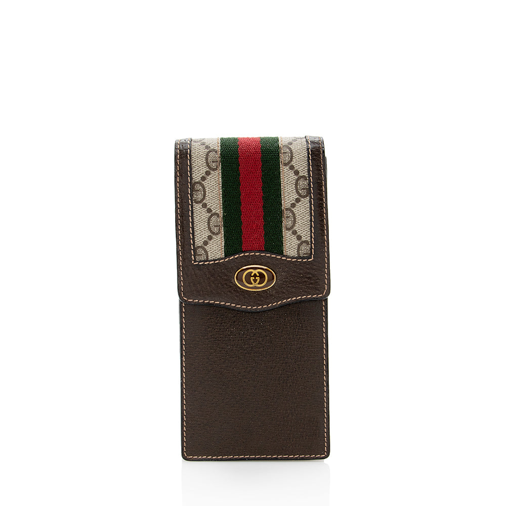 Gucci Vintage GG Plus Web Sunglasses Case