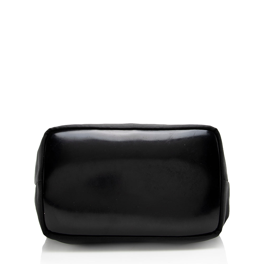 Gucci Vintage Nylon Bamboo Shoulder Bag