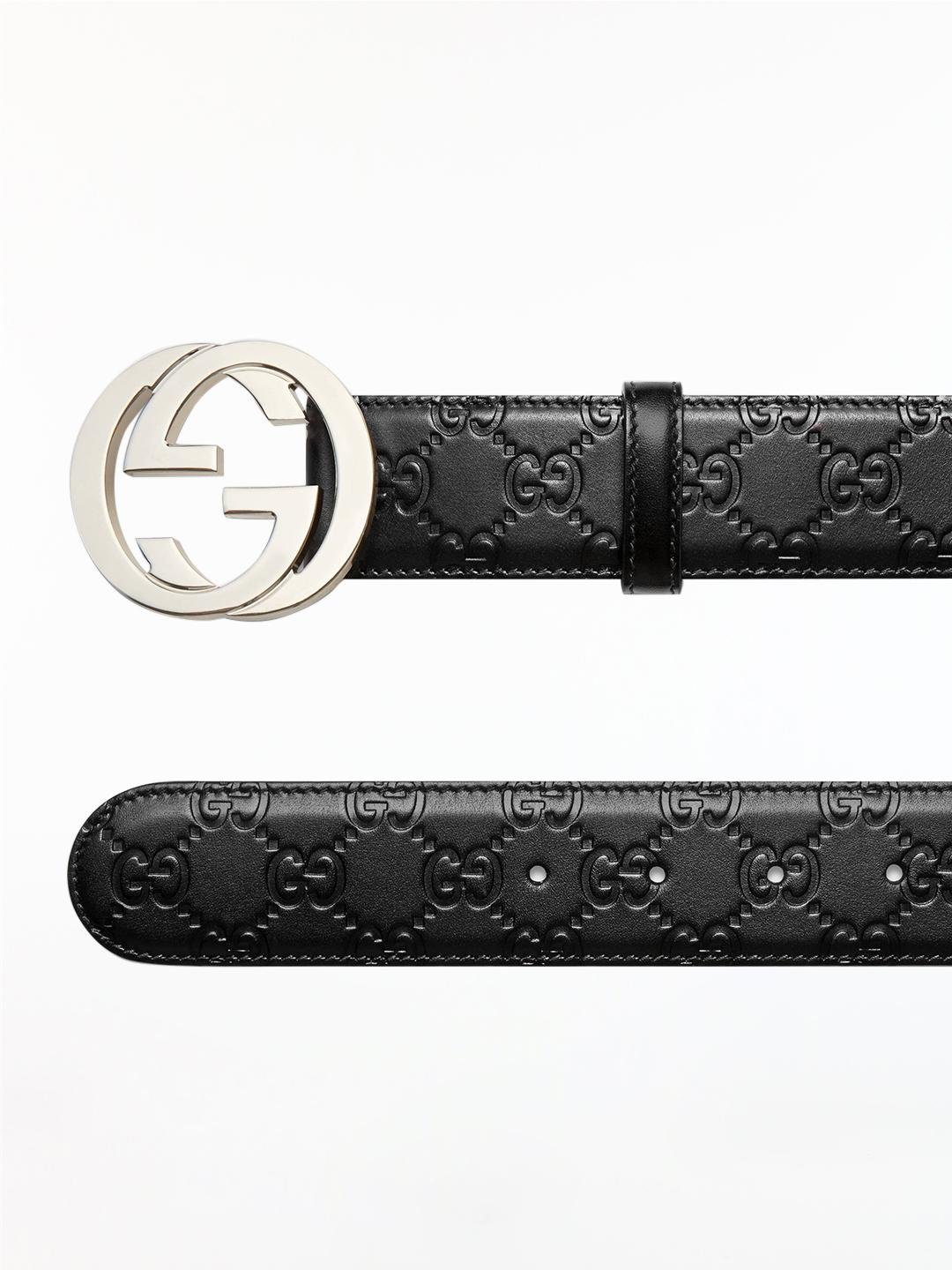GUCCI Women's Signature Leather Belt
