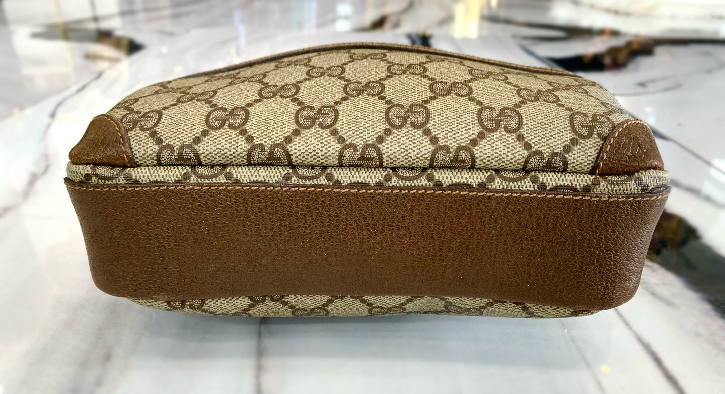 GUCCI MONOGRAM COATED CANVAS VINTAGE CROSSBODY