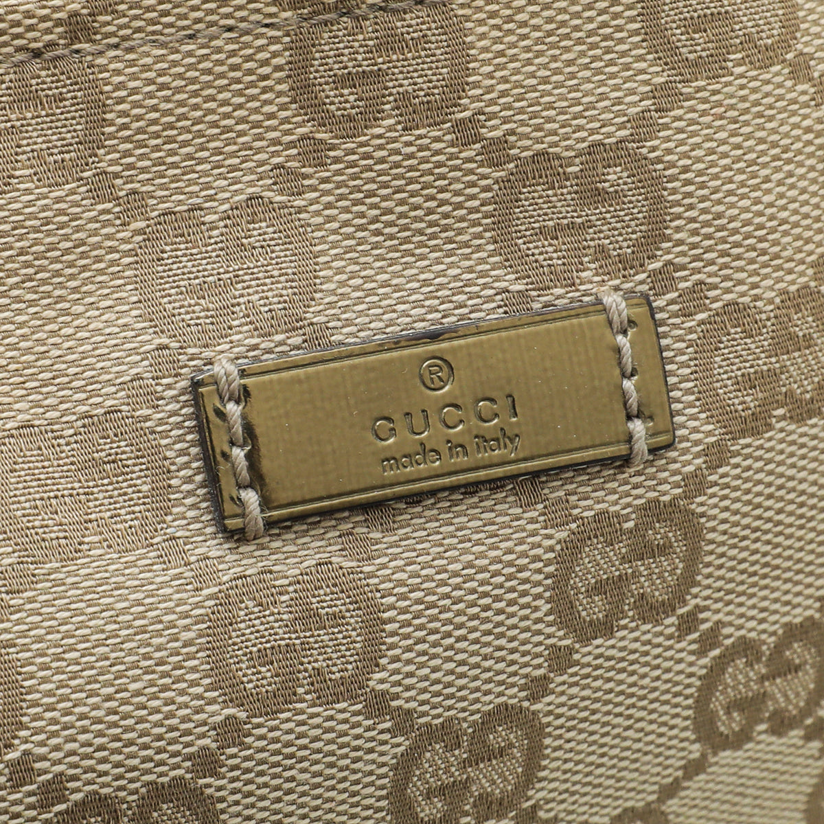 Gucci Bicolor GG Web Handle Bucket Small Tote Bag