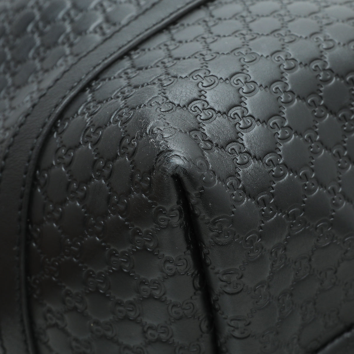 Gucci Black GG Microguccissima Joy Medium Tote Bag