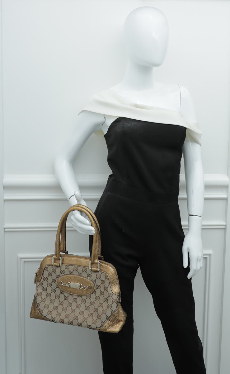 Gucci Bicolor GG Punch Tote Bag