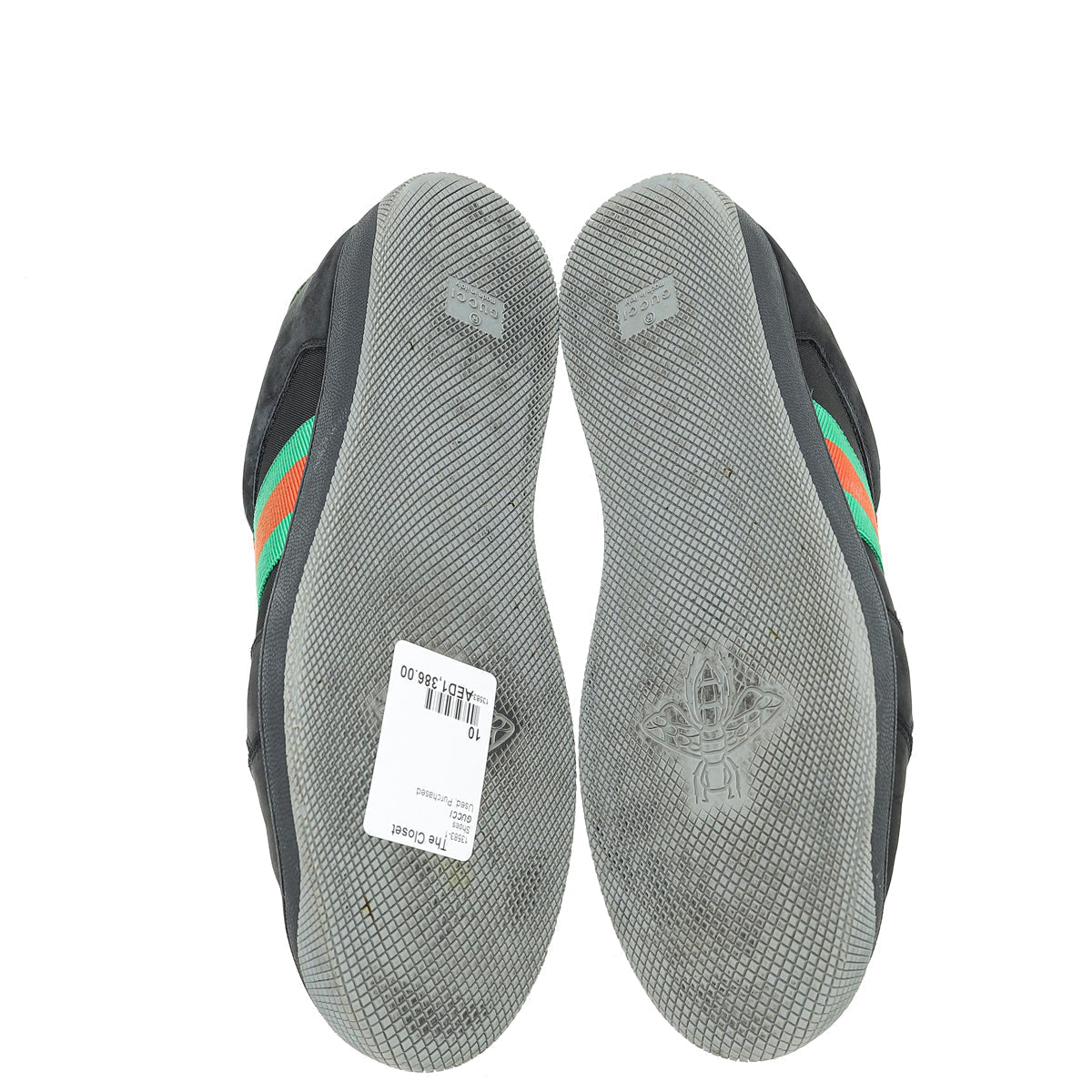 Gucci Tricolor GG Screener Web Lace Up Sneakers 10