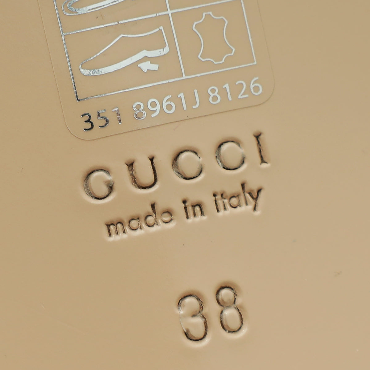 Gucci White Cream GG Cut Out Flat Sandal 38