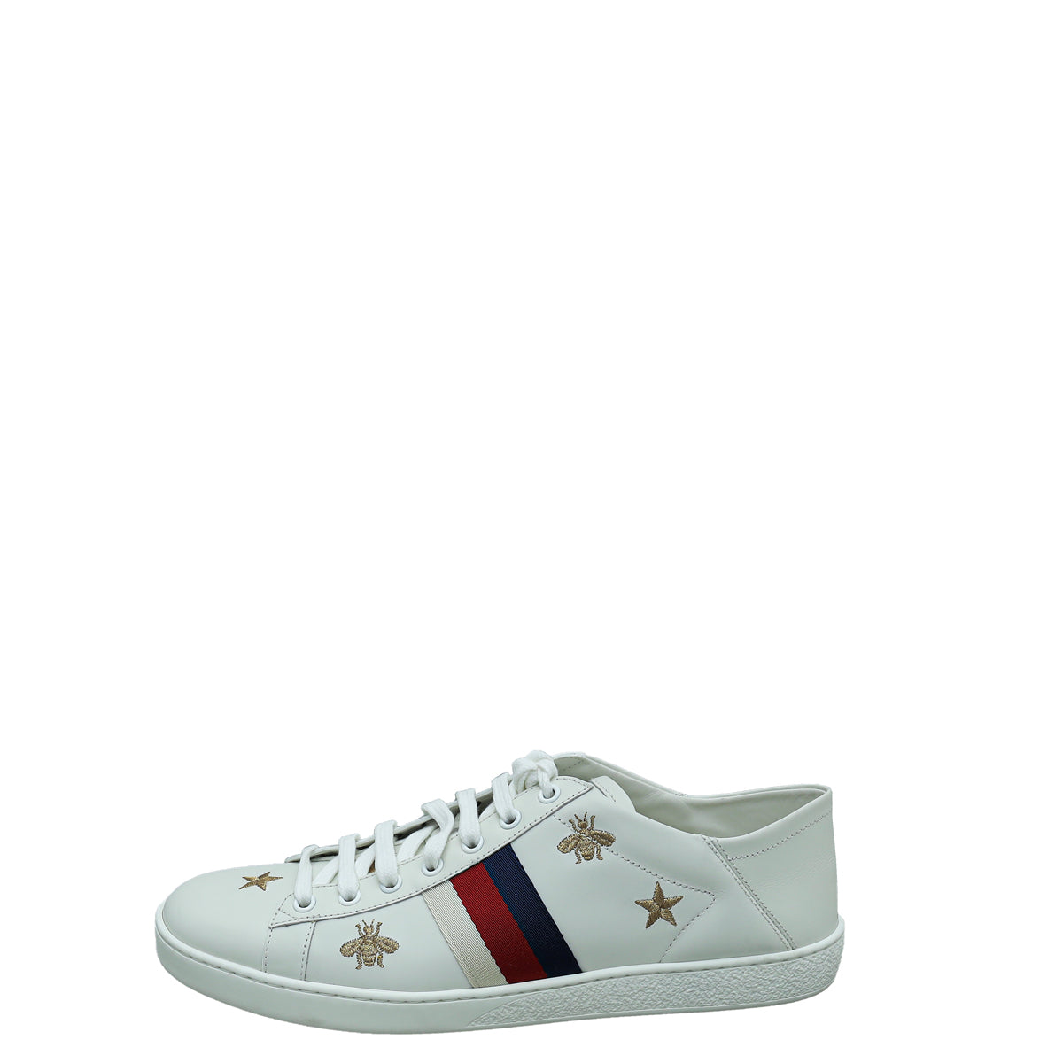 Gucci White Bees & Stars Ace Sneakers 41