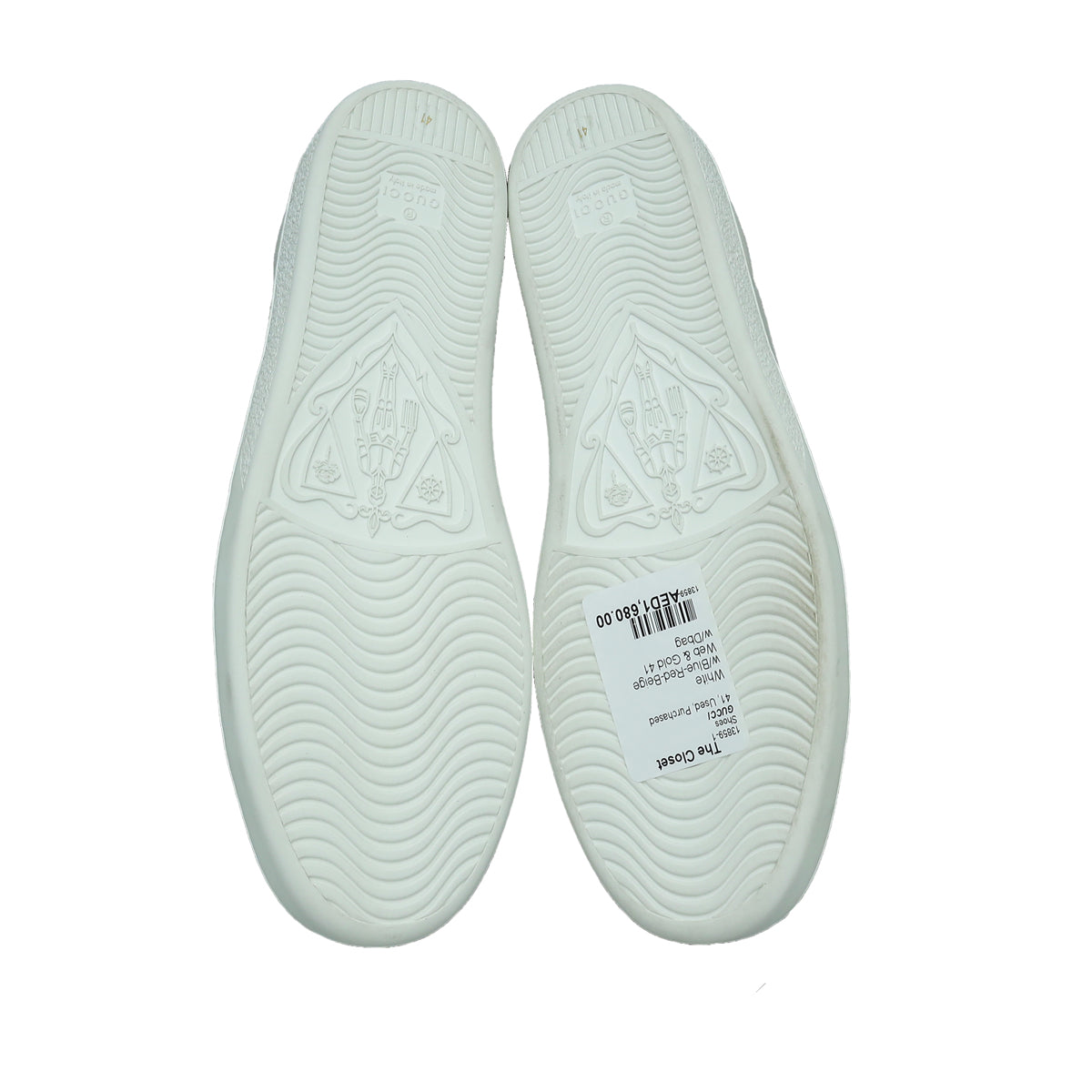 Gucci White Bees & Stars Ace Sneakers 41
