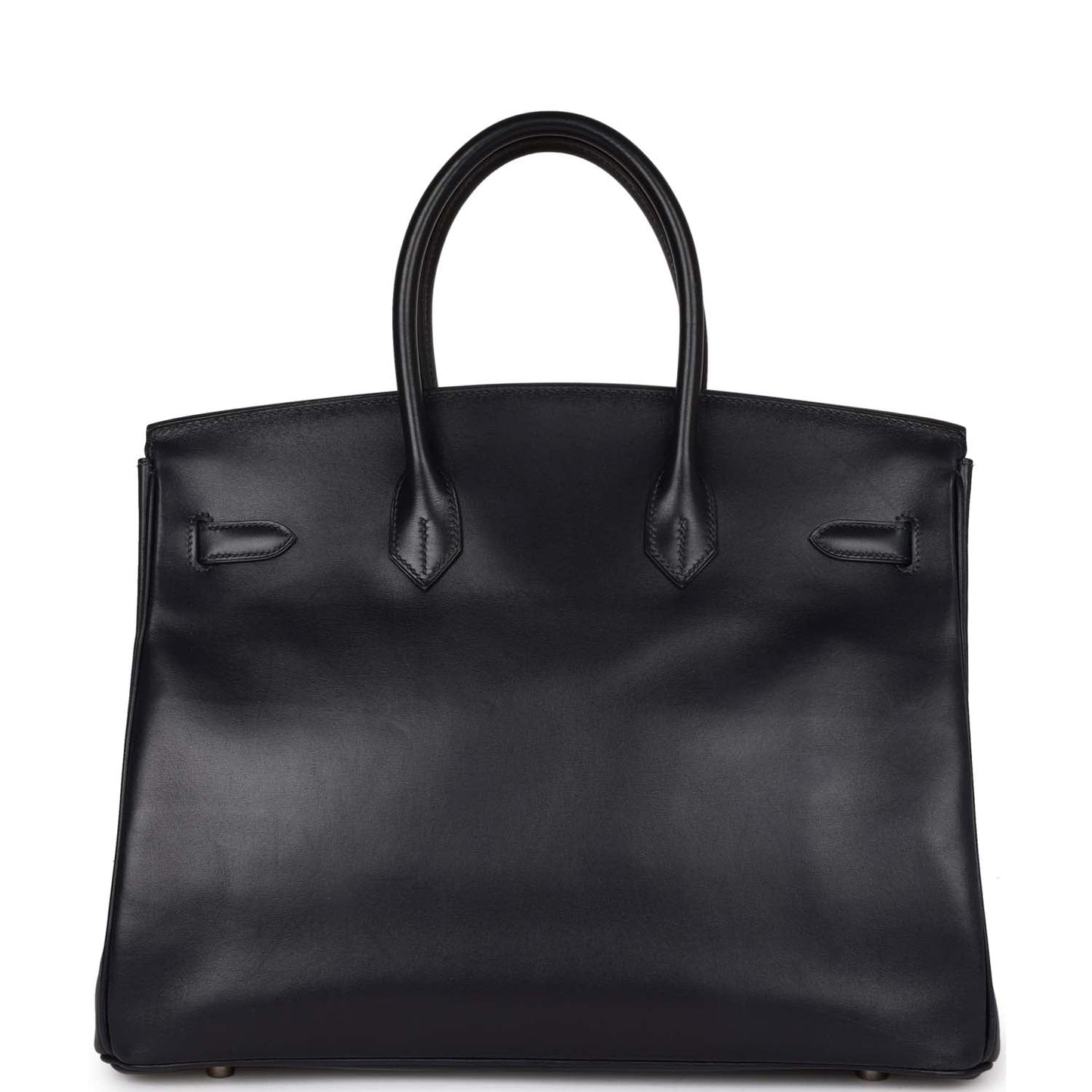 Hermes Birkin 35 Bleu Navy Box Palladium Hardware