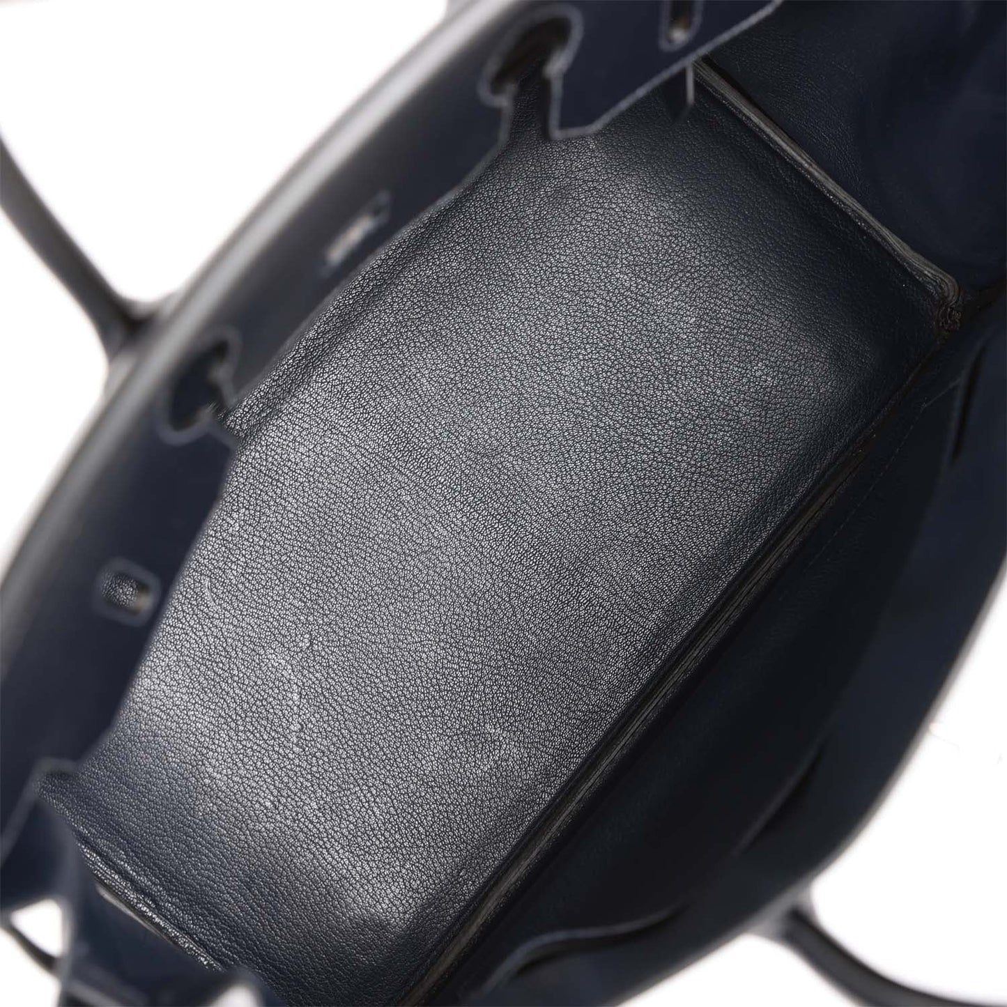Hermes Birkin 35 Bleu Navy Box Palladium Hardware