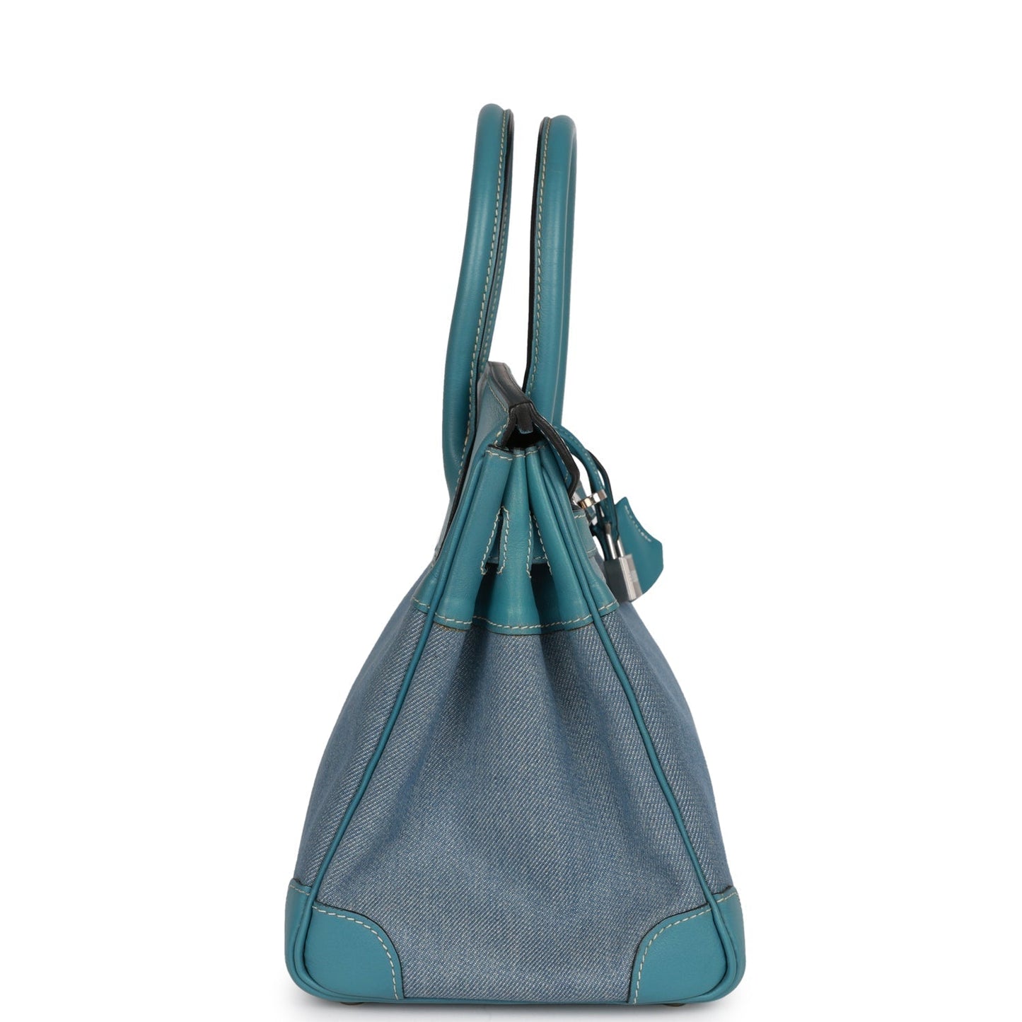 Hermes Birkin 30 Denim and Blue Jean Gulliver Palladium Hardware