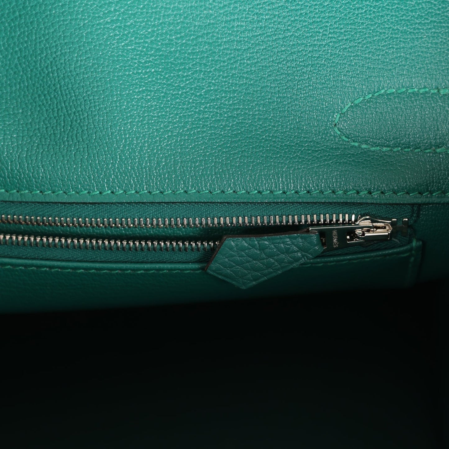 Hermes Birkin 30 Malachite Togo Palladium Hardware