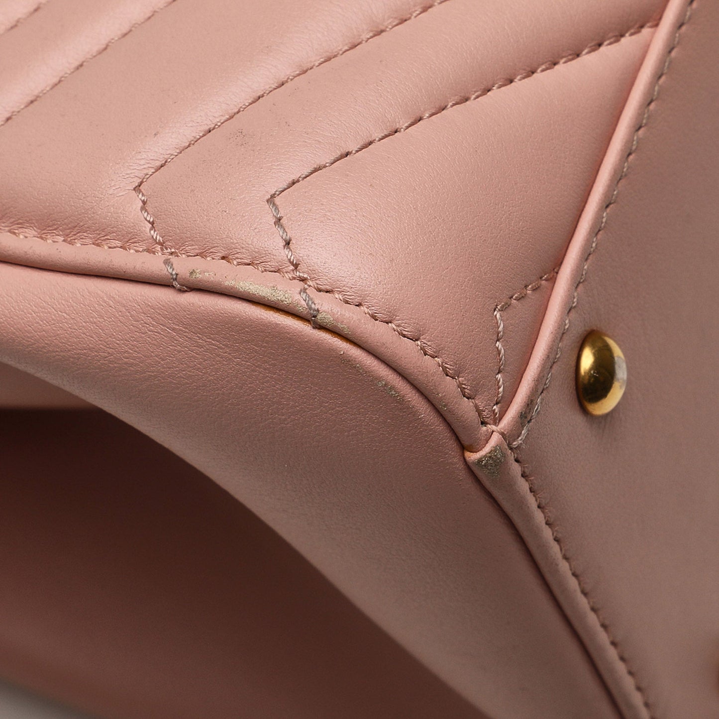 Pink Gucci Medium GG Marmont Matelasse Tote Satchel