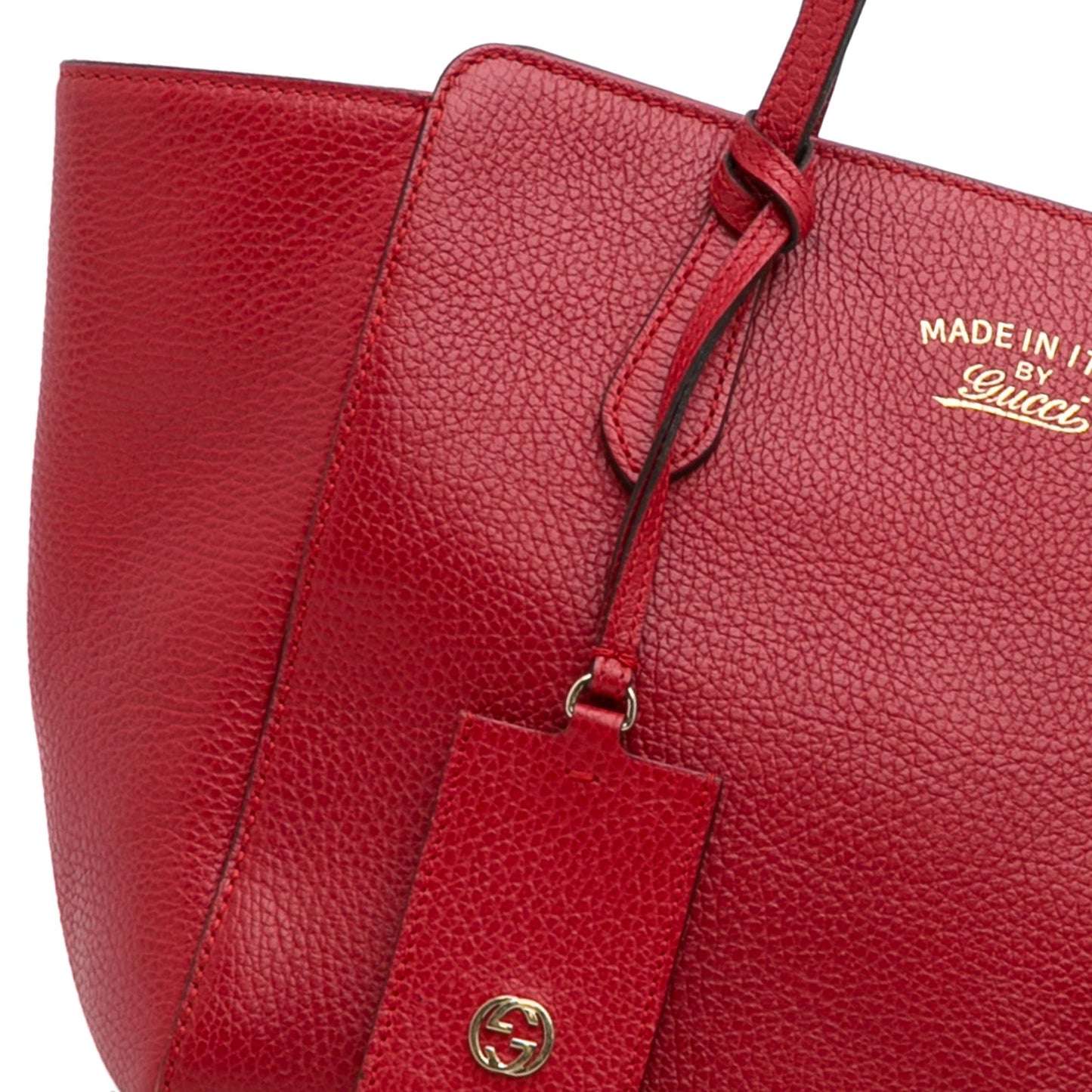 Red Gucci Medium Swing Tote Bag