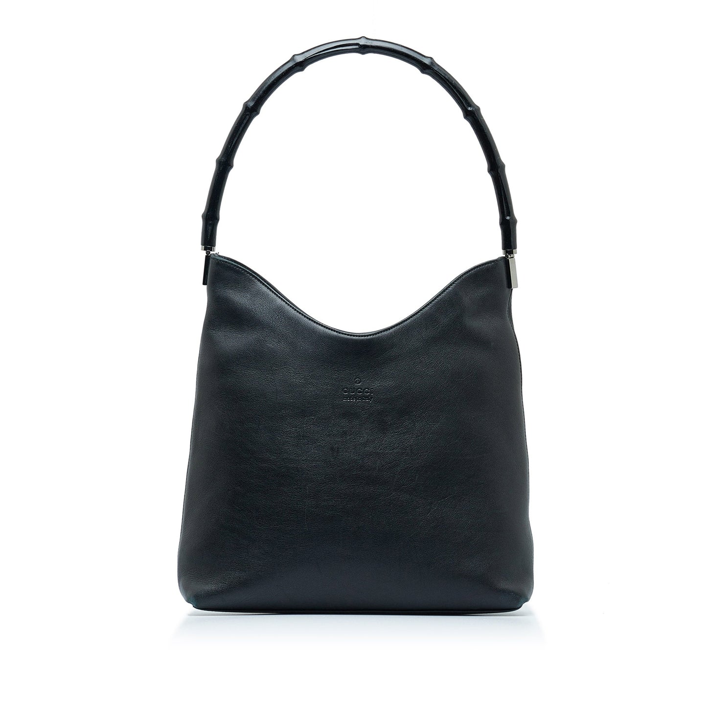 GUCCI Bamboo Leather Shoulder Bag