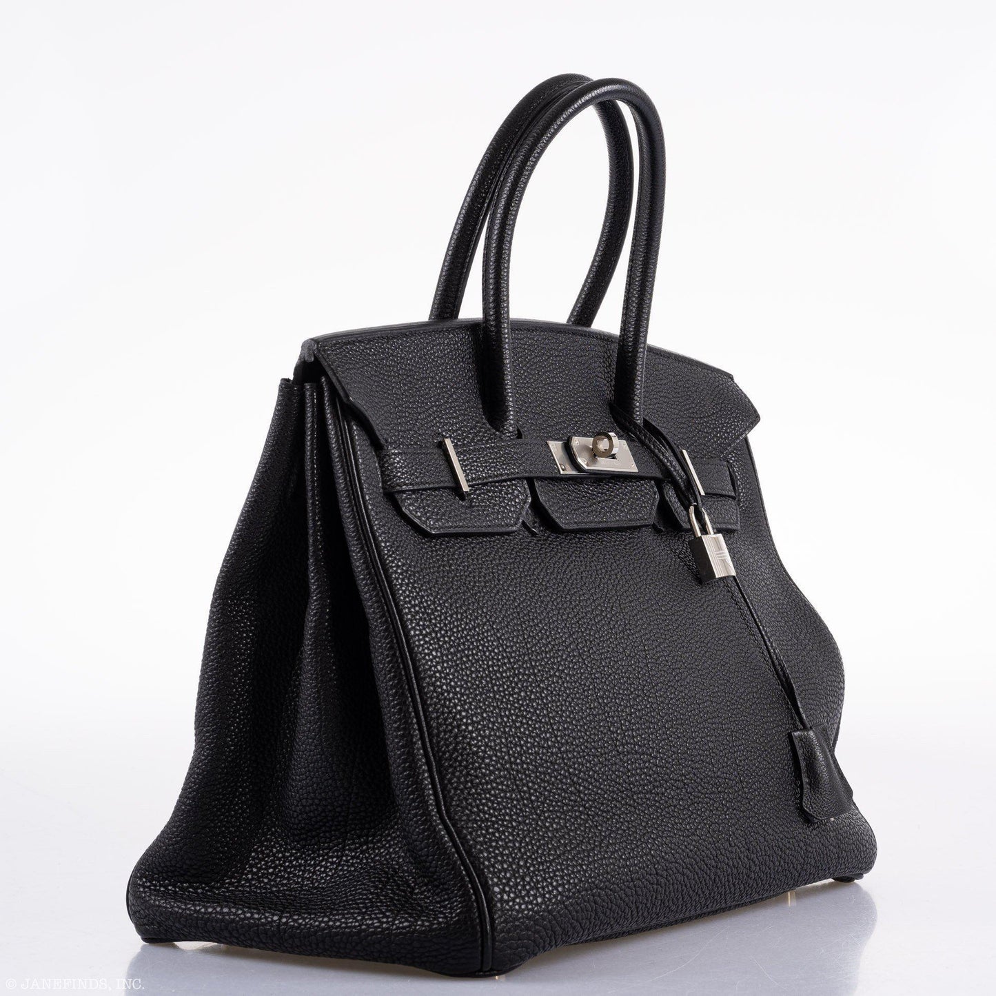 Hermes Birkin 35 Black Togo Palladium Hardware - 2003, Square G