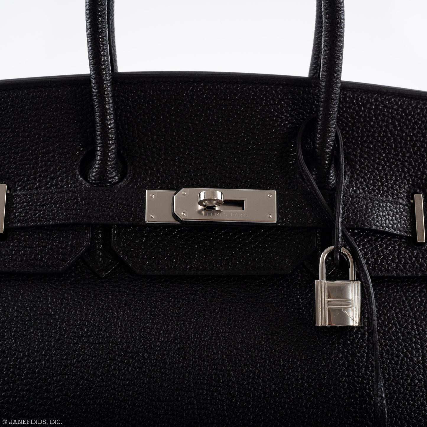 Hermes Birkin 35 Black Togo Palladium Hardware - 2003, Square G