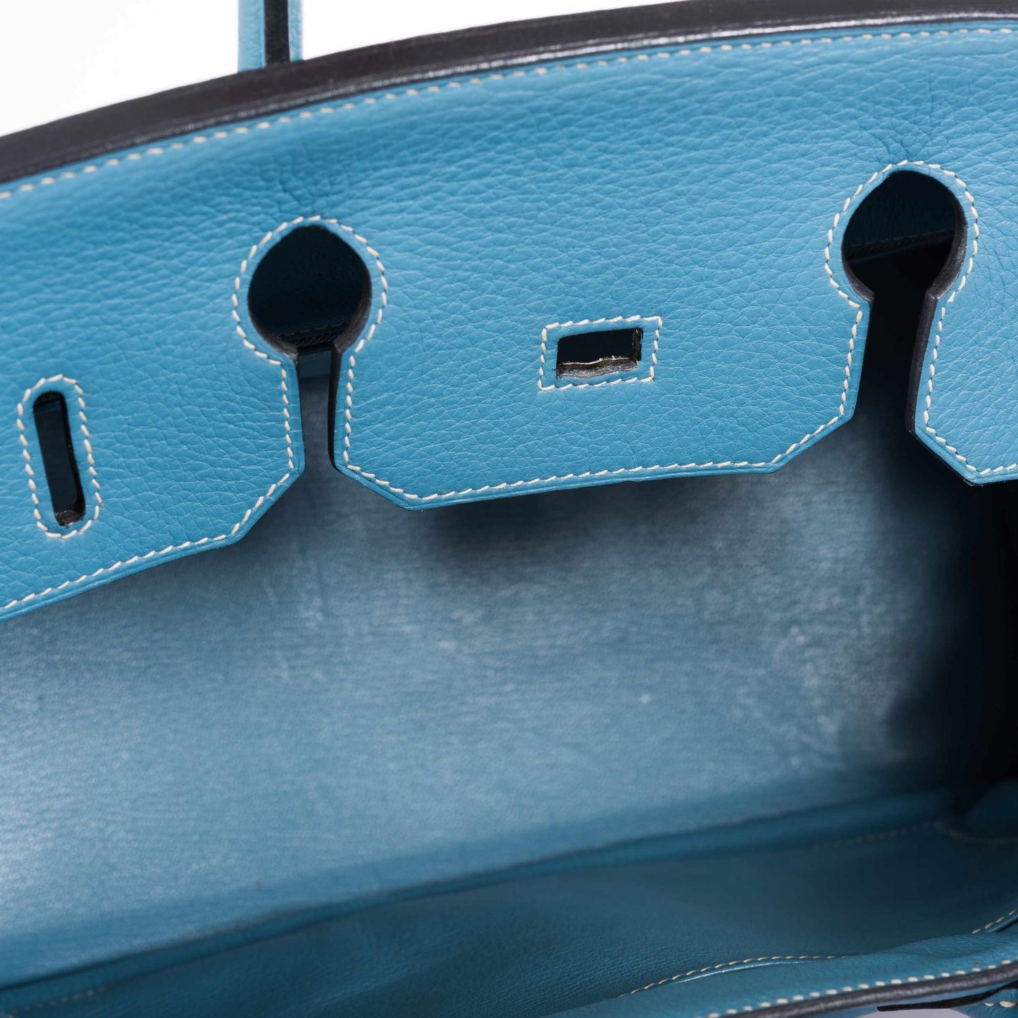 Hermes Birkin 35 Blue Jean Togo Gold Hardware - Square G