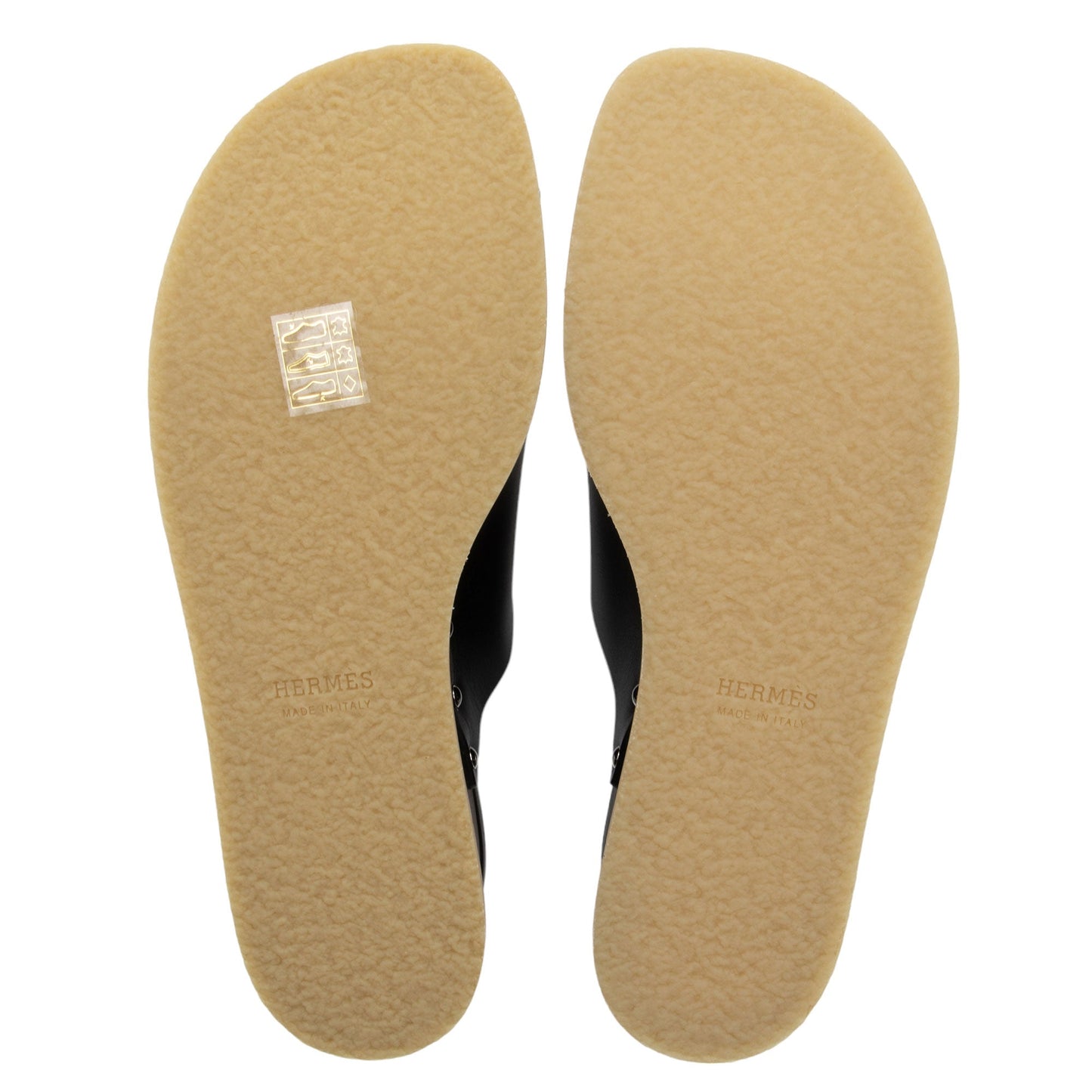 Hermes Calfskin Ellipse Sandals - Size 8 / 38 (SHF-lzukCG)