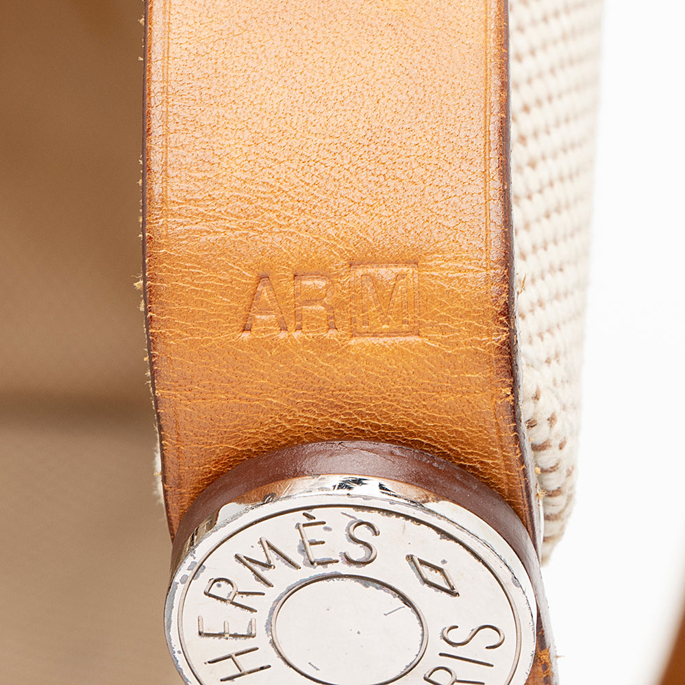 Hermes Canvas Calfskin Cabag Elan Tote - FINAL SALE (SHF-16359)
