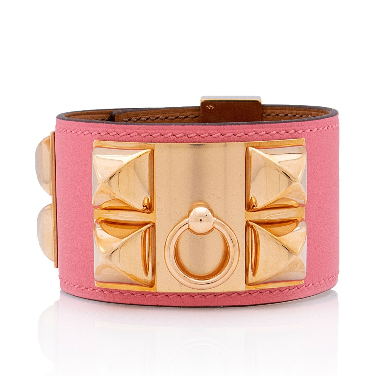 Hermes Swift Calfskin Collier de Chien Bracelet (SHF-4GBkGq)