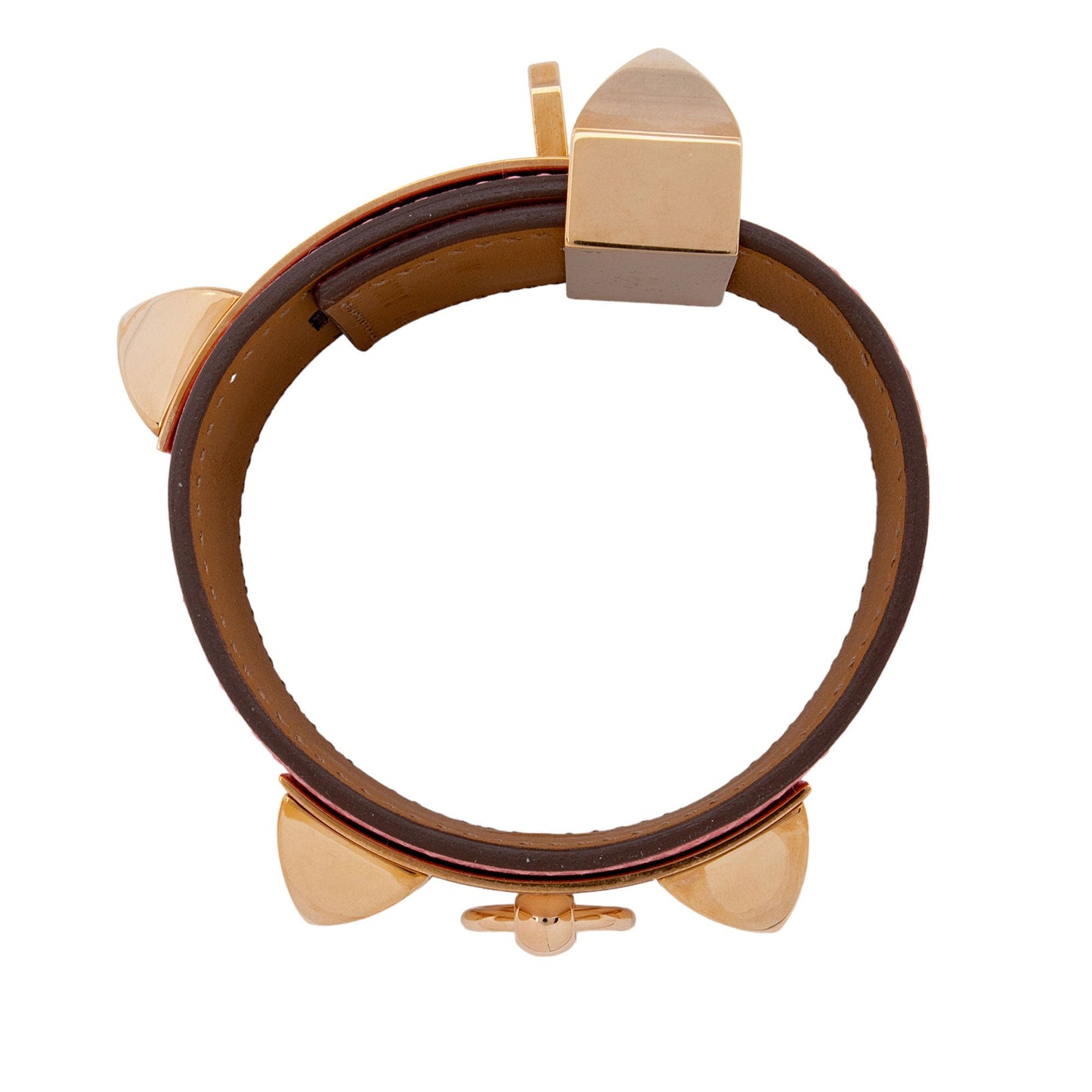 Hermes Swift Calfskin Collier de Chien Bracelet (SHF-4GBkGq)