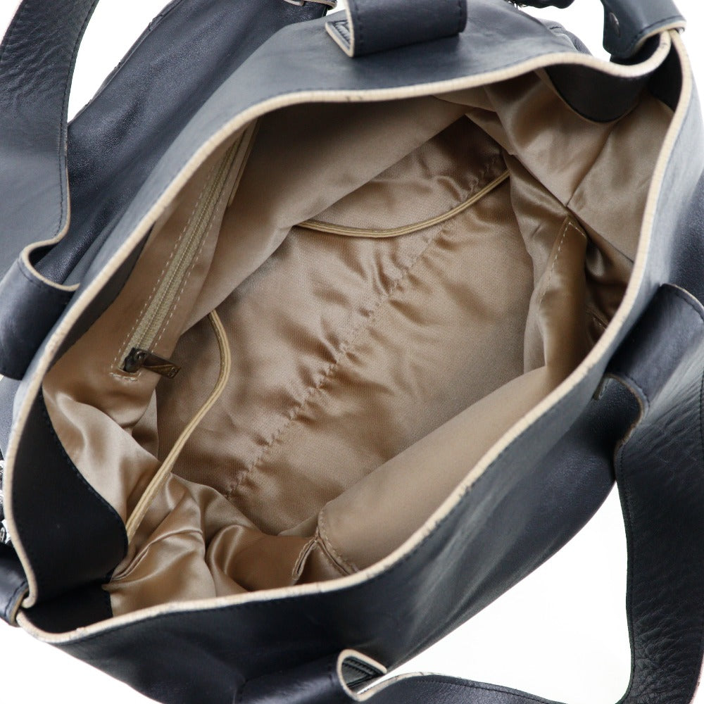 CHANEL Handbag Calfskin black 2WAYShoulder Women Used