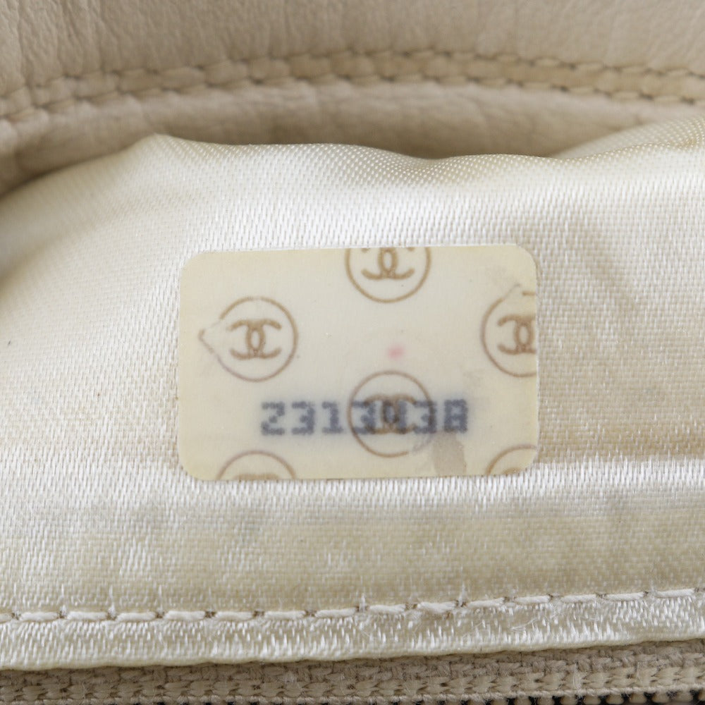 CHANEL Shoulder Bag lambskin beige Matrasse ChainShoulder
