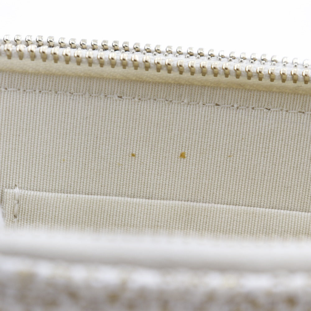 CHANEL Shoulder Bag A84415 tweed White 2-way clutch Deauville ChainShoulder