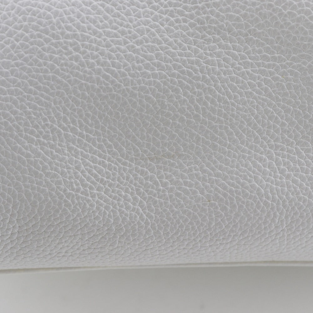 CHANEL Tote Bag A15206 Caviar skin White 2WAYShoulder Executive tote