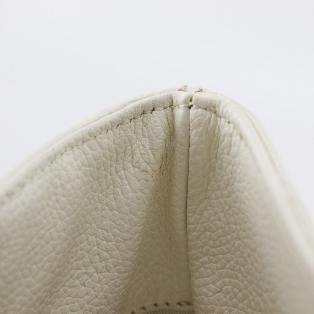 CHANEL Tote Bag A15206 Caviar skin White 2WAYShoulder Executive tote
