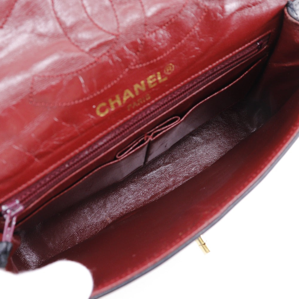 CHANEL Shoulder Bag lambskin black Matrasse ChainShoulder