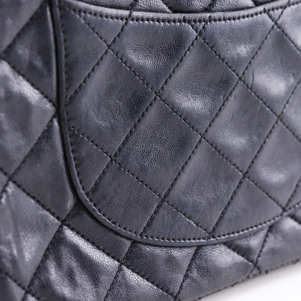 CHANEL Shoulder Bag lambskin black Matrasse ChainShoulder
