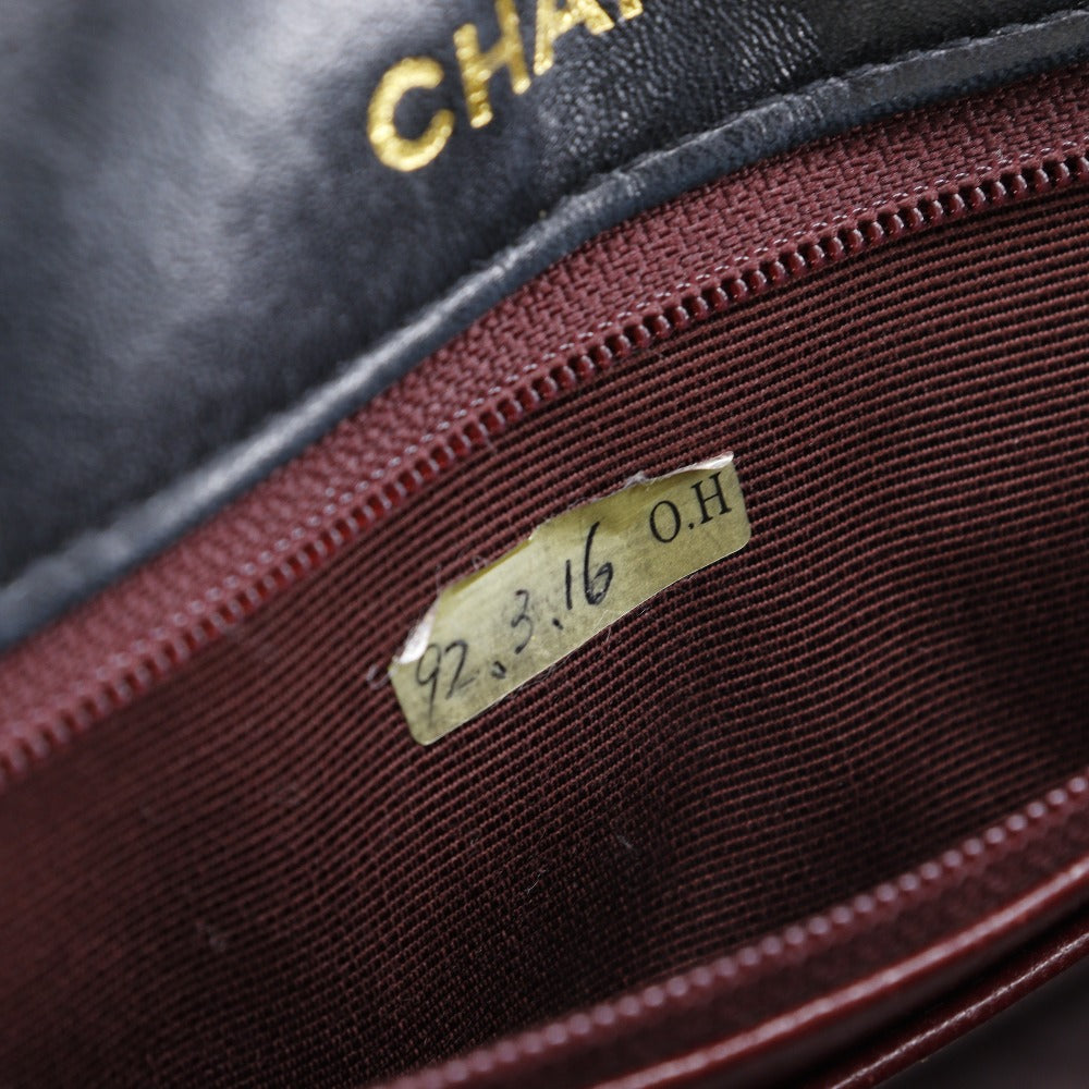 CHANEL Shoulder Bag lambskin black 2.55 Matrasse ChainShoulder