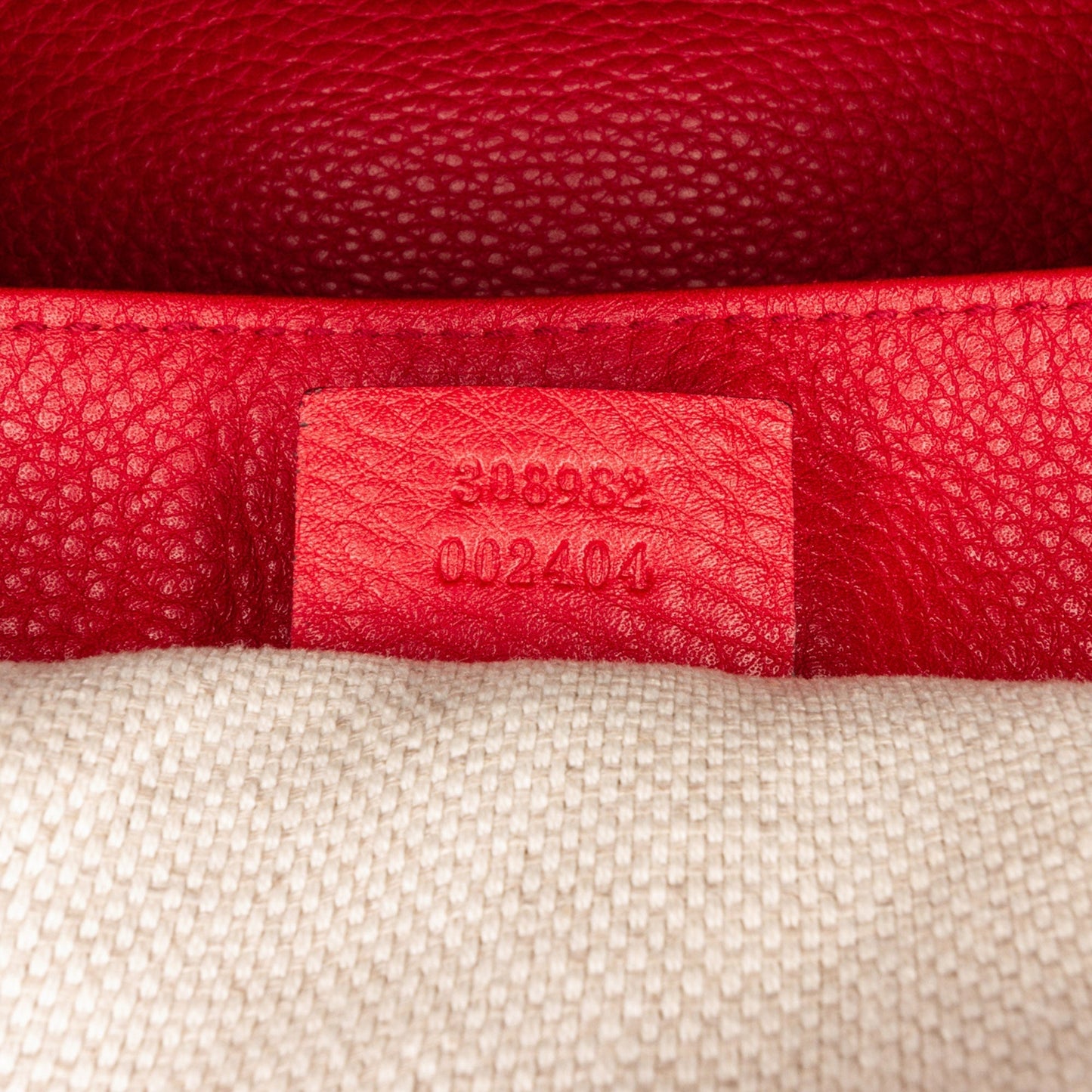 Red Gucci Medium Soho Chain Tote