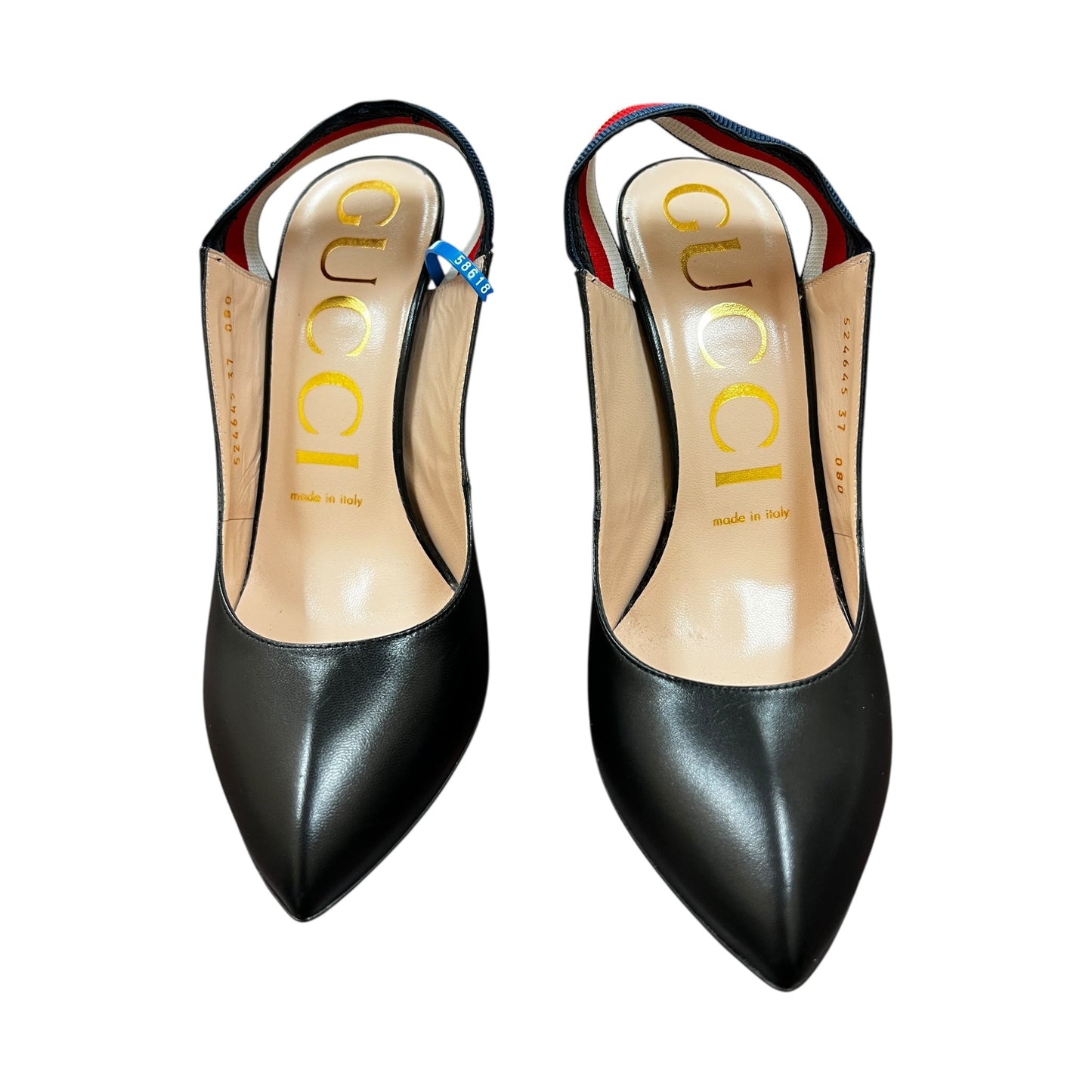 Shoes Luxury Designer By Gucci In Black, Size:7