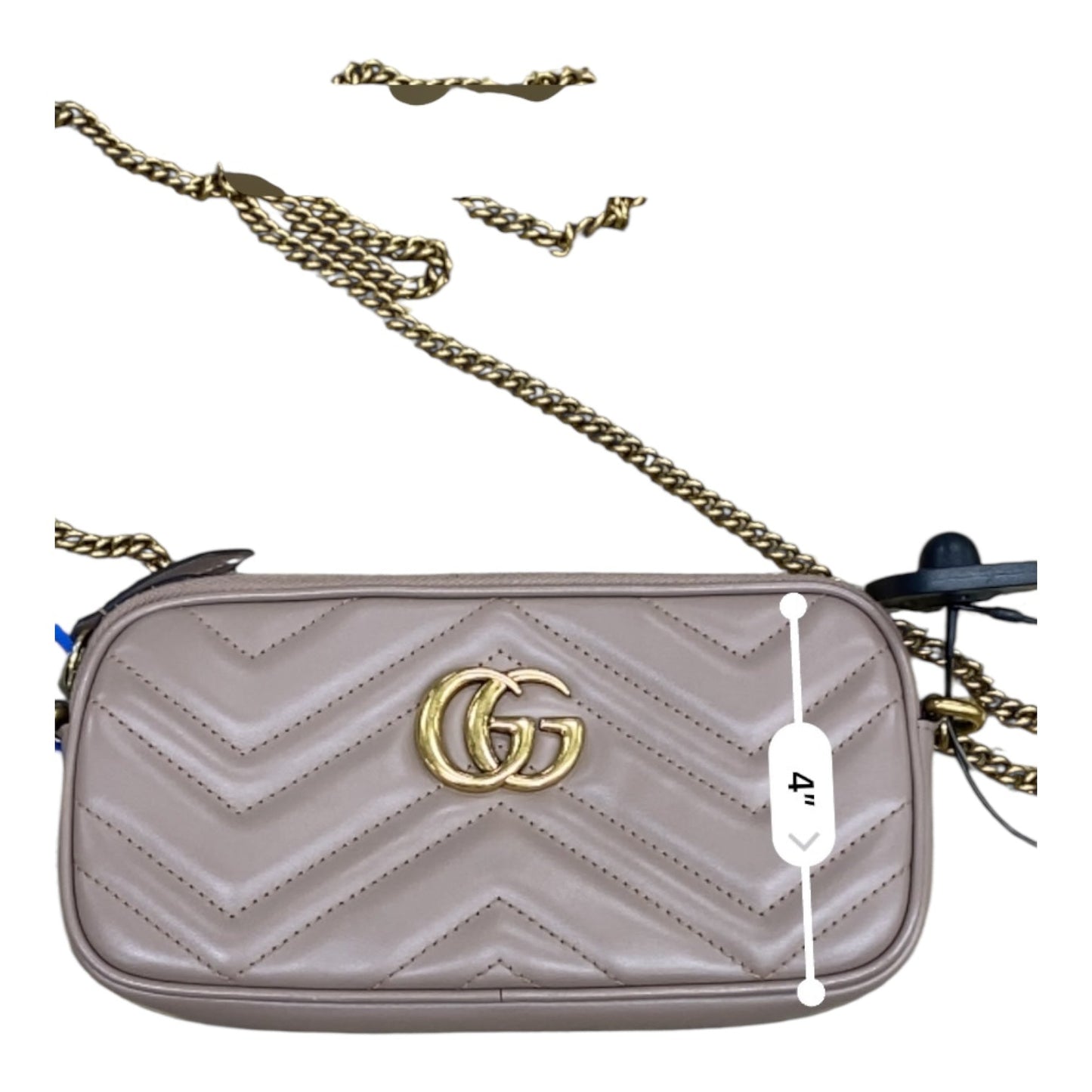 Handbag Luxury Designer By Gucci In Pink, Size:MINI