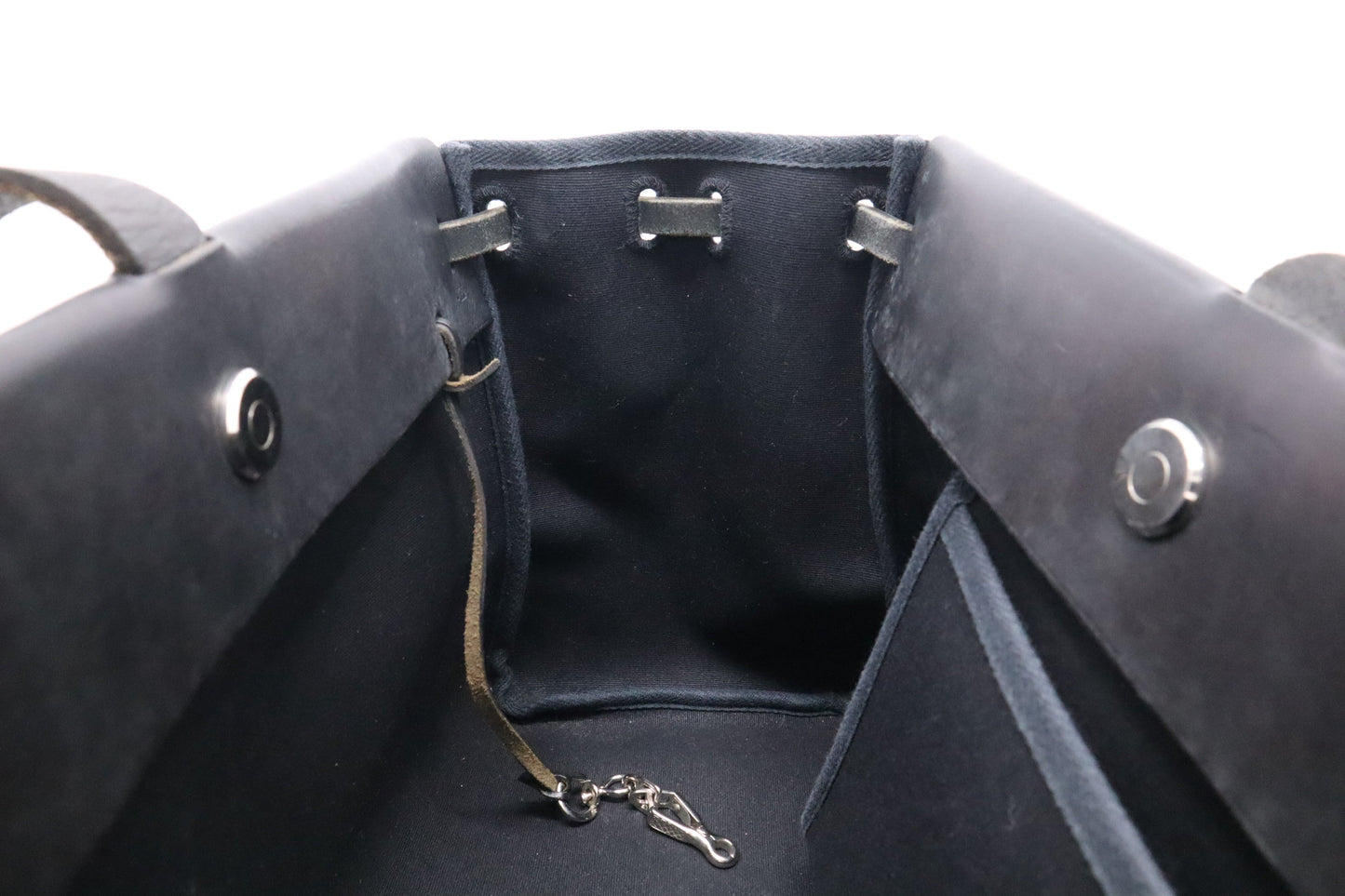 Hermes Herbag Cabas 40 in Black Canvas