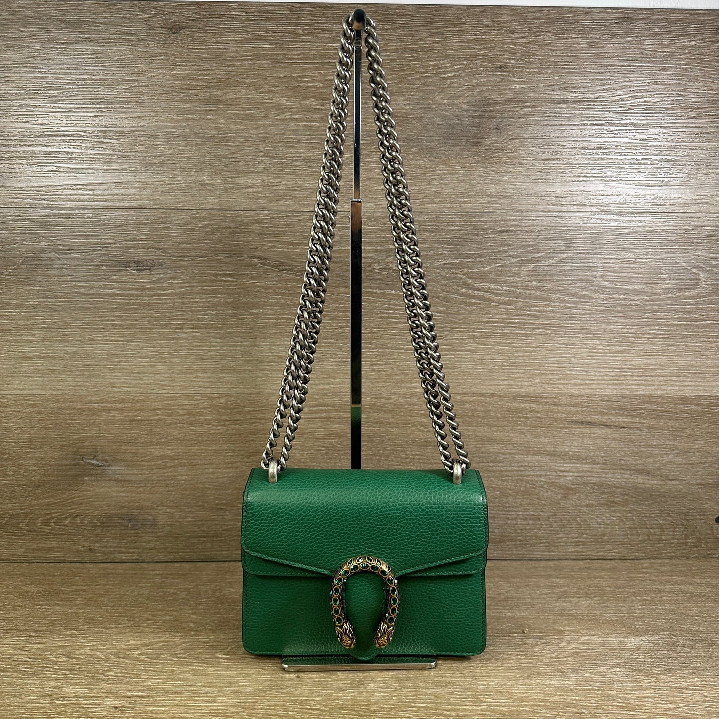 Gucci Calfskin Mini Dionysus Shoulder Bag - Emerald