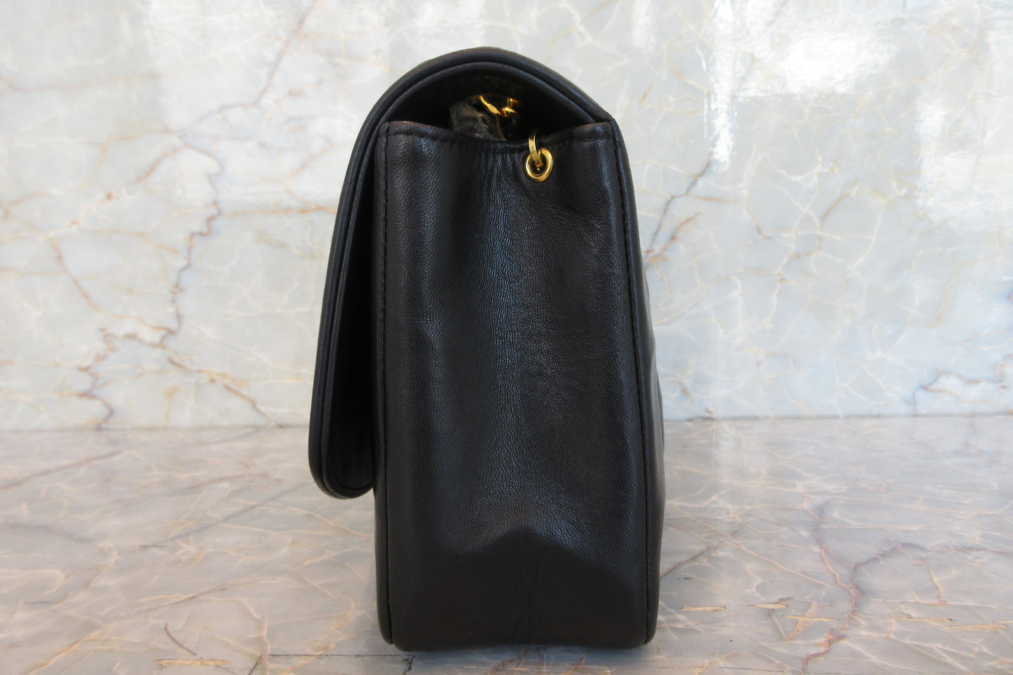 CHANEL/シャネル ダイアナマトラッセチェーンショルダーバッグ ラムスキン ブラック/ゴールド金具 ショルダーバッグ 700070149