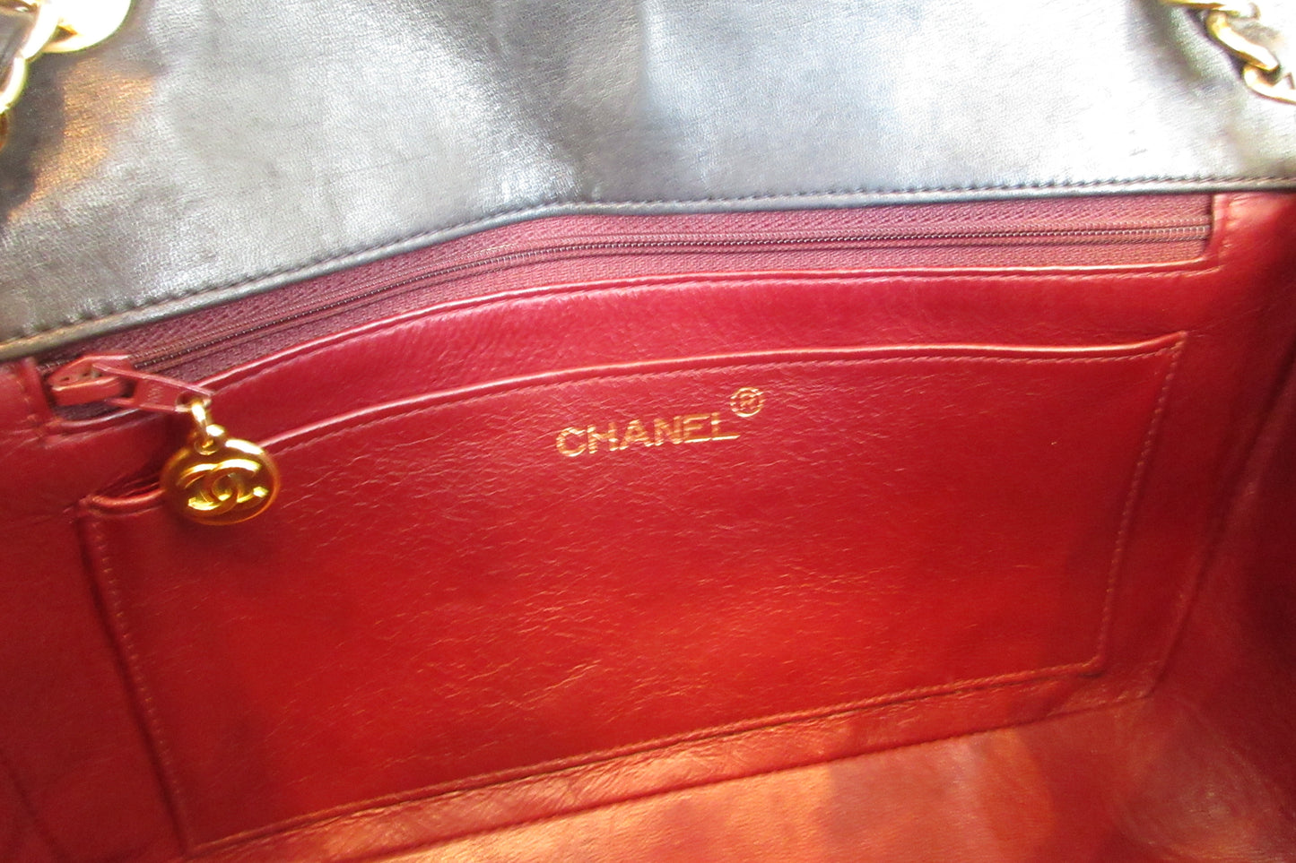 CHANEL/シャネル ダイアナマトラッセチェーンショルダーバッグ ラムスキン ブラック/ゴールド金具 ショルダーバッグ 700070149