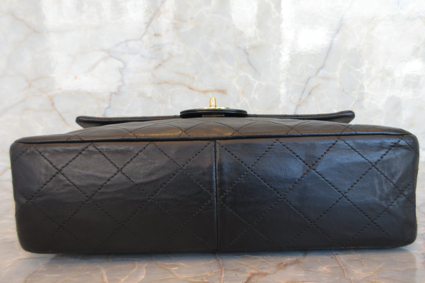 CHANEL/シャネル マトラッセWフラップWチェーンショルダーバッグ ラムスキン ブラック/ゴールド金具 ショルダーバッグ 700070160