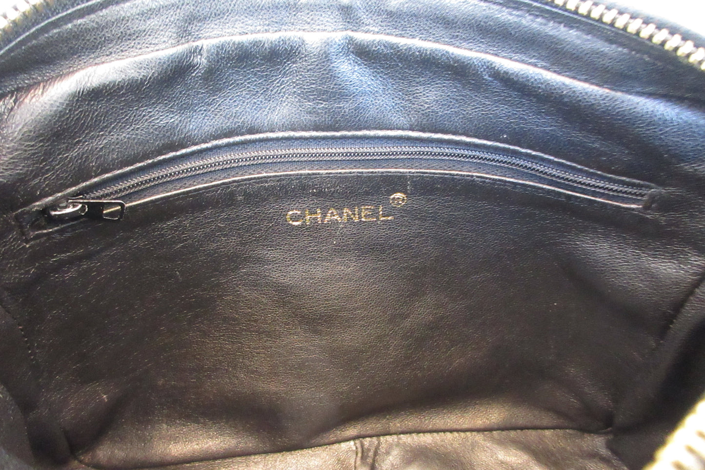 CHANEL/シャネル ココマークフリンジチェーンショルダーバッグ ラムスキン ブラック/ゴールド金具 ショルダーバッグ 700070155