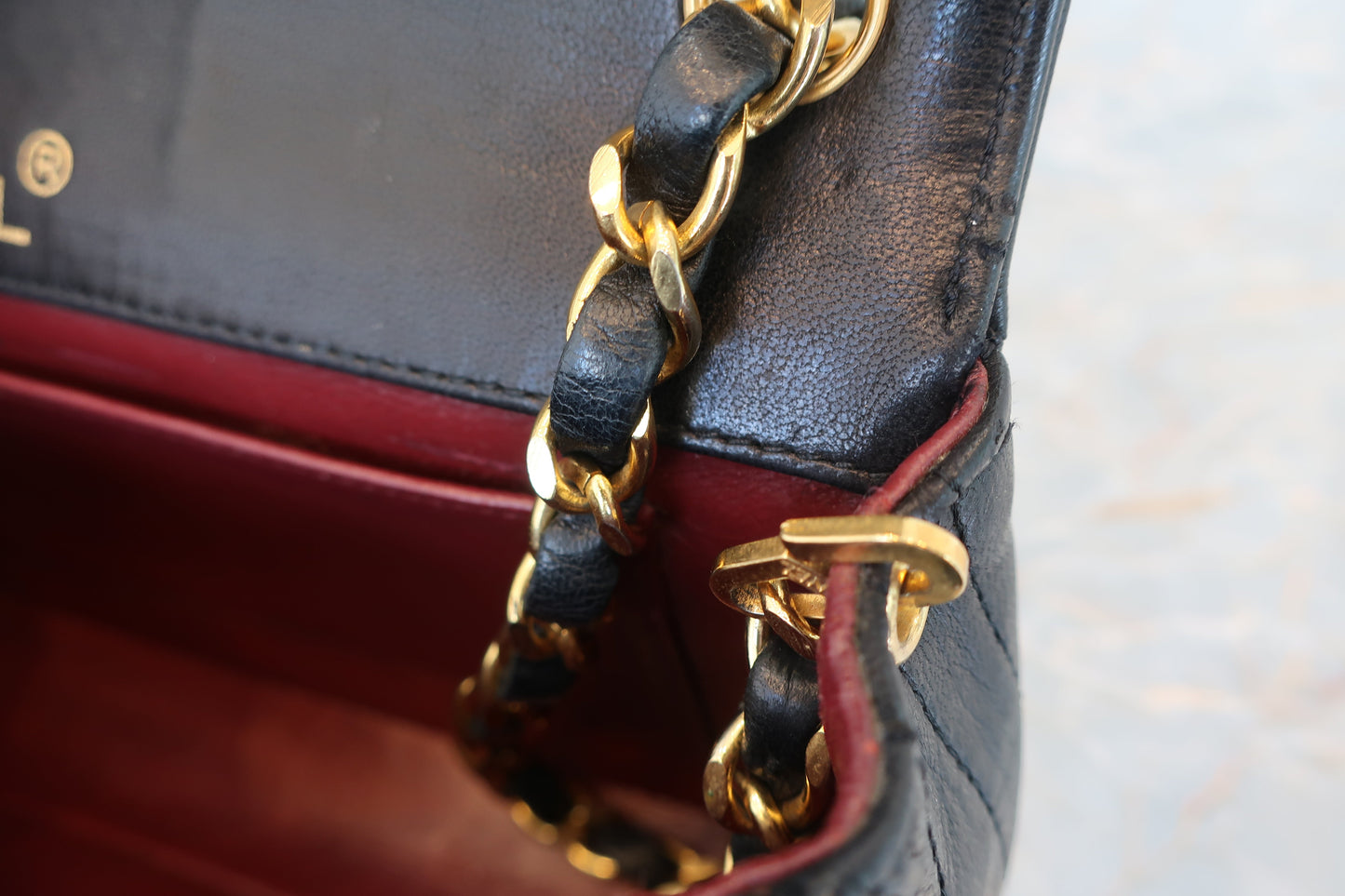 CHANEL/シャネル デカココチェーンショルダーバッグ ラムスキン ブラック/ゴールド金具 ショルダーバッグ 700060270