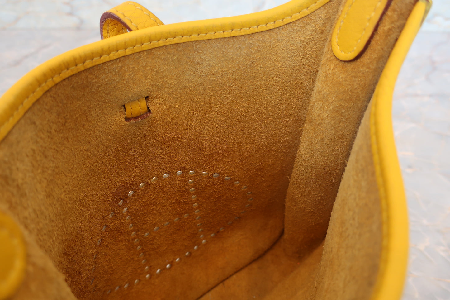 HERMES/エルメス エブリンTPM トリヨンクレマンス ジョーヌ □G刻印 ショルダーバッグ 700070266