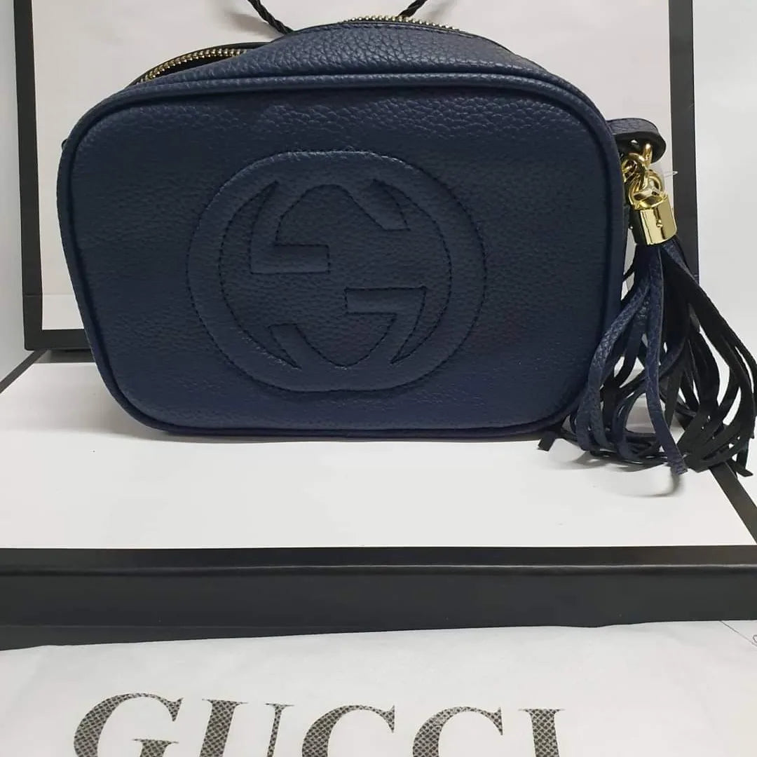 Gucci Soho Disco Handbag (navy blue)