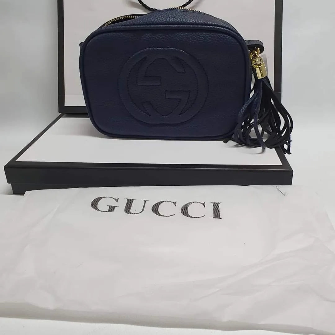 Gucci Soho Disco Handbag (navy blue)