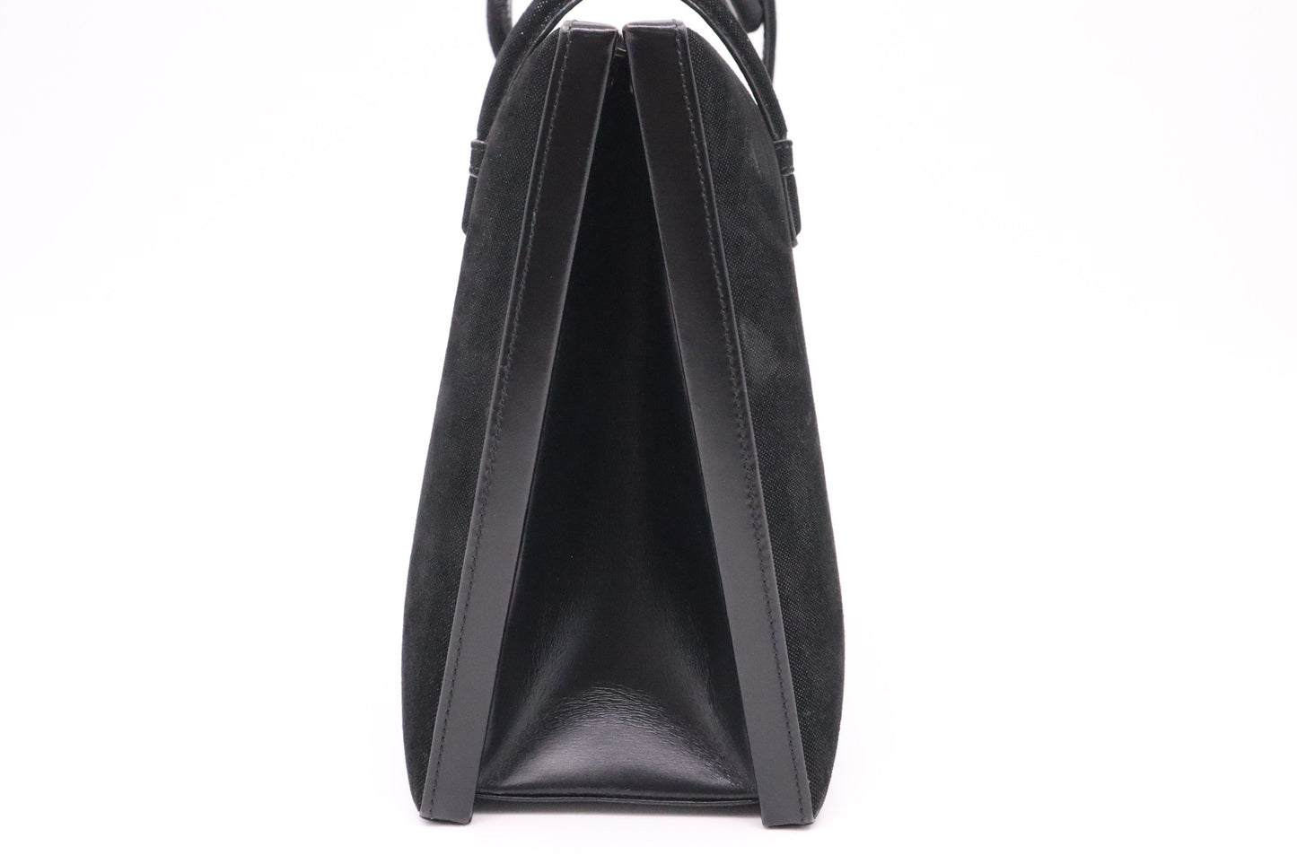 Loewe Narciso Handbag in Black Velour Leather