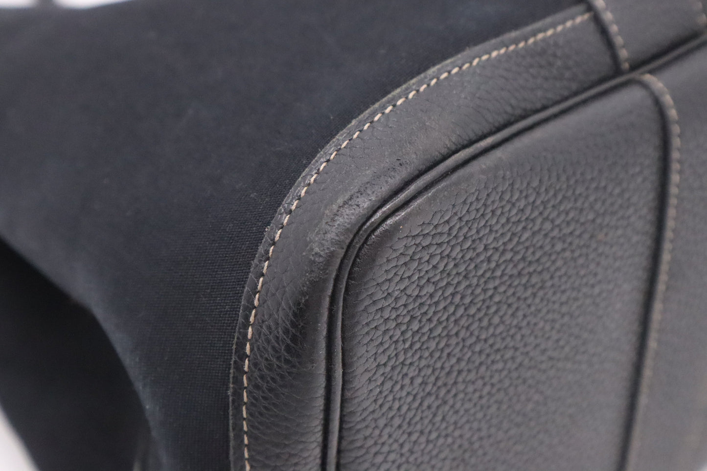 Hermes Garden Party 36 Bag in Black Canvas